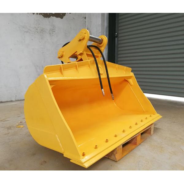 Quality Excavator Hydraulic Tilt Ditching Bucket Double Cutting Edges Reasonable Design for sale