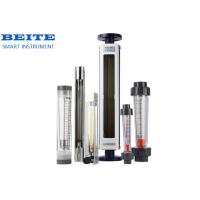 China Glass Tube Rotor Flow Meter Corrosion Resistance Range Ratio 10:1 BEITE factory