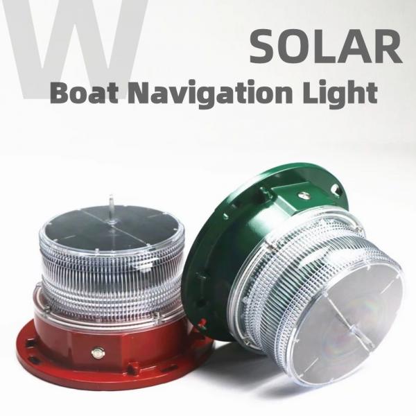 Quality Nautical Deck LED Boat Navigation Lights 3nm-4nm Visibility Solar Powered Marine Navigation Lights for sale