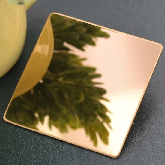 Quality Gold Plated Coloured Stainless Steel Sheet Plate 8K Mirror Polished 14 16 18 for sale