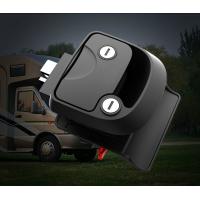 Quality Caravan RV Door Lock Latch Garage Black Plastic With Brass Key for sale