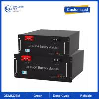 Quality LiFePO4 Lithium Battery 48V 100AH 200AH OEM ODM Lithium Ion BMS Rechargeable for sale