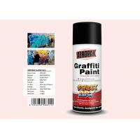 Quality Plastic White Color Graffiti Spray Paint Fastest Dry Time For Indoor / Outdoor for sale