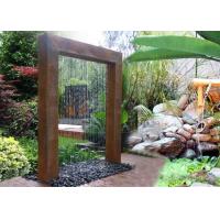 China Corten Steel Rain Curtain Water Feature Water Curtain Fountain Different Sizes factory