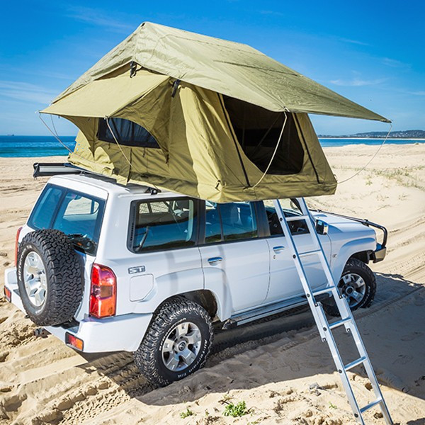 Quality Aluminum Pole Pick Up Roof Tent , Jeep Wrangler Unlimited Roof Top Tent for sale