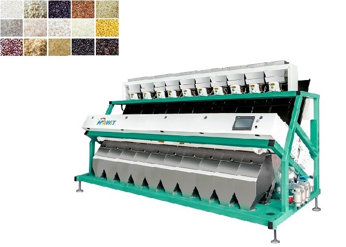 China 2854mm 4.1kw Rice Colour Sorter Machine By Ccd Image Acquisition factory