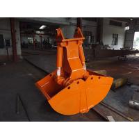China Orange Color Hydraulic Clamshell Grab High Performance For Unloading Work for sale