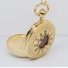 China 47.0MM Round brass Gold Pocket Watches , fashion hollow out watches factory