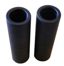 Quality Mining Balck T38 Steel Threaded Coupling Sleeve 180mm 2kg for sale