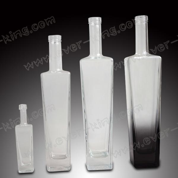 Quality OEM ODM Glass Wall 5mm Cool Alcohol Bottles For Spirits for sale