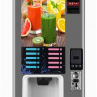 China Juice Automatic Cold Drink Vending Machine Extractor Heating 1600W Cooling 150W for sale
