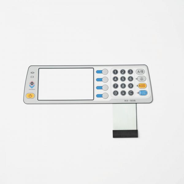 Quality Tear Resistant PET Membrane Switch Overlay With Glossy Matte Frosted Surface for sale