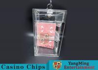 China Transparent Security Casino Card Holder With Laser Engraving Craftsmanship factory