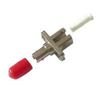 China ISO LC-ST hybrid adapter Red hat Singlemode Fiber Optic Adapter Network ST To LC optical Adapter factory