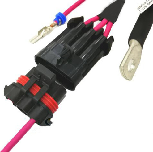 Quality 20-22AWG PVC Material Battery Automotive Wire Harness Length Customized for sale