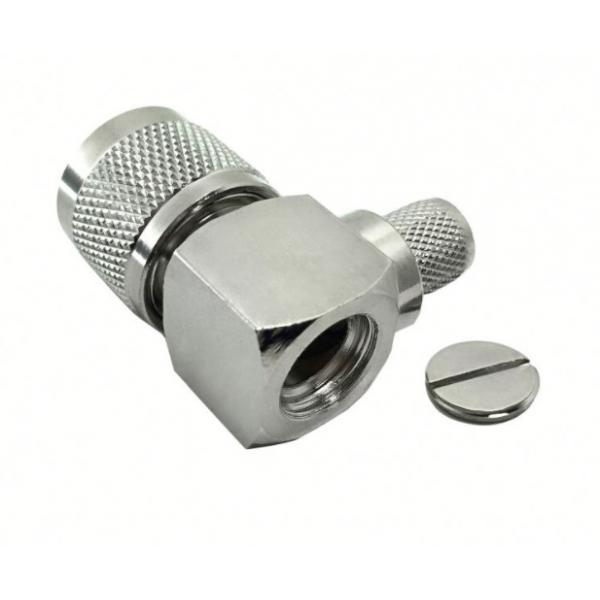 Quality Angle Nickel Plated  N Type Male Right  Lmr400 Cable RF Connector for sale