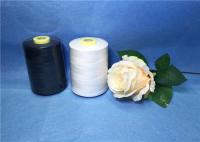 China 402 High Strength Raw White Polyester Sewing Thread For Weaving factory