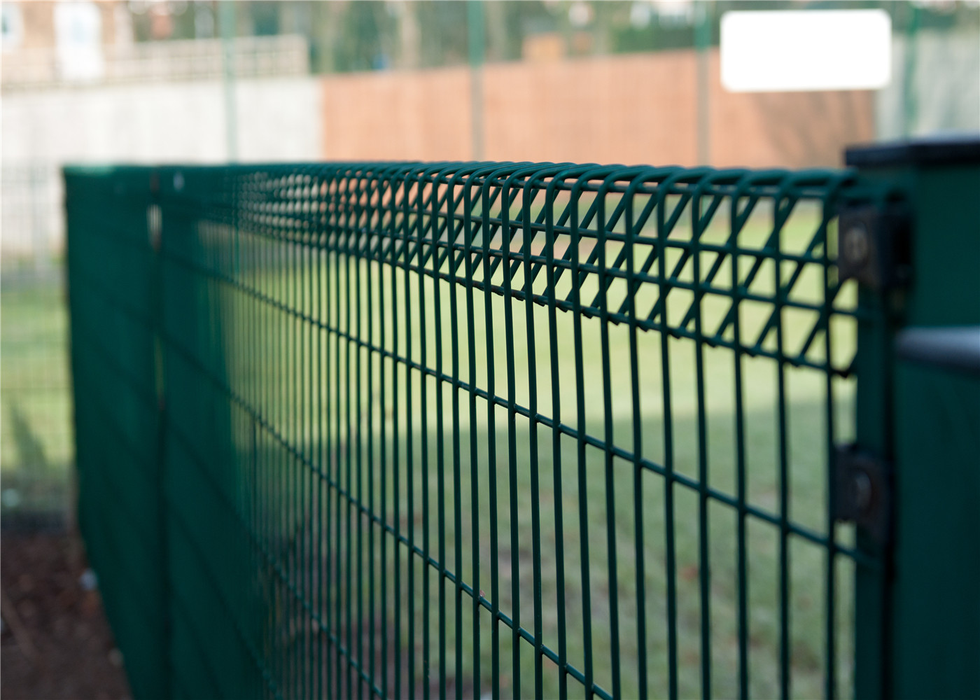 Powder Coated Roll Top Welded Wire Mesh Fence Brc Fencing Panels