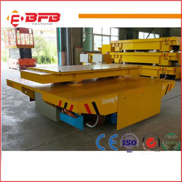 Quality Heat Resist Electric Material Handling Cart , Flat Load Transfer Trolley for sale