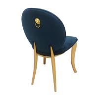 China Gold Stainless Steel Stacking Leather Banquet Wedding Chair For Home factory