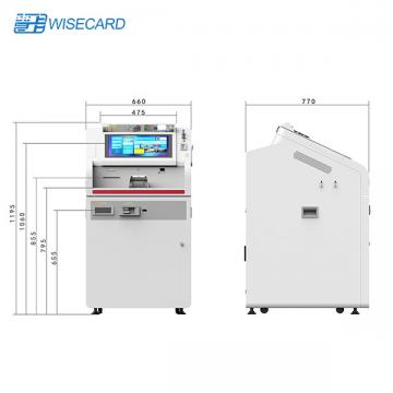 Quality 19 Inch TFT LED Touch Screen ATM Machine For Card Issuing for sale
