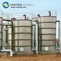 China Milk Storage Stainless Steel Bolted Tanks Customized Color for sale