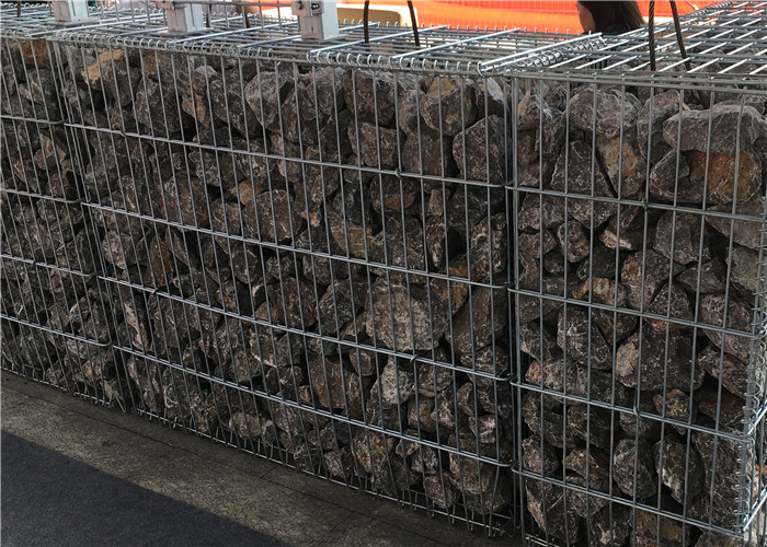 China Welded Galvanized Decorative Gabion Mesh Box for Landscape / Floor Protection factory