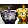 China Household Decorative Wide Mouth Glass Jars Embossed Surface Handling factory
