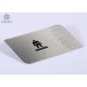 China Stainless Steel Silver Metallic Business Cards Silkscreen Printing  85x54mm factory