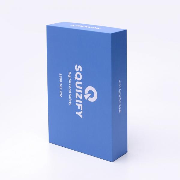 Quality Blue Cardboard Candy Box Supermarket Advertising Promotional For Packaging for sale