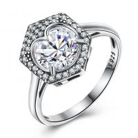 China Luxury Jewelry Wedding Ring Couples S925 Silver Eight Heart Eight Arrows Zircon Diamond Ring factory