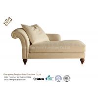 China Leisure Fabric  Indoor Chaise Lounge Chair With Hardwood Frame / Fabric Upholstered factory