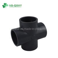 China SCH80 UPVC Cross Tee with Socket Wall Thickness Round Head Code Size From 1/2 to 6 factory