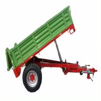 China High Quality Farm Tractor Trailer Two Wheeled Three Point Trailer Agricultural Tractor Hydraulic Tipping Trailer factory