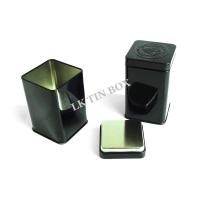 Quality Airtighted Empty Square Tin Box For Black Tea , Square Tin Containers for sale