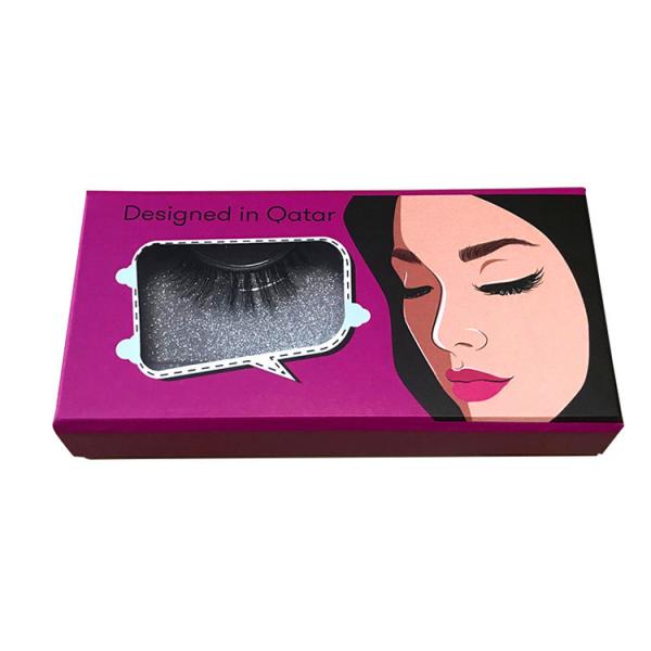 Quality Folding Magnetic Luxury Cardboard Box With Logo False Eyelashes Packaging for sale