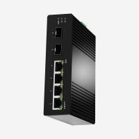 China CE ROHS Industrial Gigabit Ethernet Switch With 2 Gigabit Fiber Ports And 4 PoE Ports factory