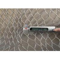 China Macaw Aviary Zoo 1.5mm Steel Wire Rope Mesh For Enclosure Fence factory