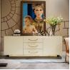 China Simple Modern Design Wood Cabinet High Gloss White Tv Stand factory