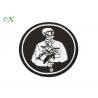 China Romantic Logo Custom Motorcycle Patches Pantone Color With Merrow Border factory
