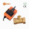 China 24 Volt 3 Way Brass Control Ball Valve With 0-10V Control Signal 3/4