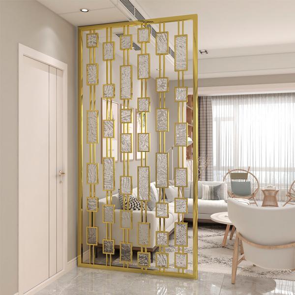 Quality Hand Polishing Decorative Metal Panels Metal Wall Covering Panels Room Divider for sale