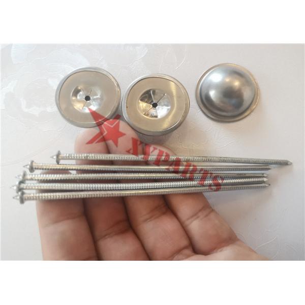 Quality 12ga Galvanized Steel Marine CD Weld Pins With Self Locking Wahser For Thermal Insulation for sale
