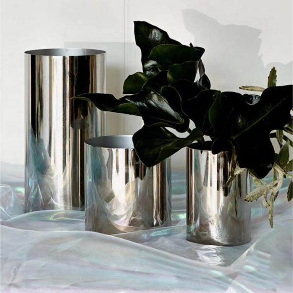 Quality Modern Large Metal Garden Containers OEM Decorative Metal Flower Pots for sale