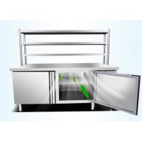 china Commercial Kitchen Refrigerator Stainless Steel Chiller Freezer With Work Table (	LC-GZT03)