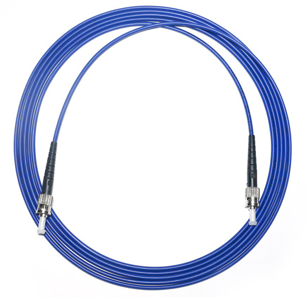 Quality Fiber Optic Patch Cord ST Dual-Core Dual-Mode 1/1 for WLAN LAN Connection for sale