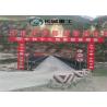 China Second Reinforced 200 Bailey Steel Truss Bridge , Portable Steel Bridge factory