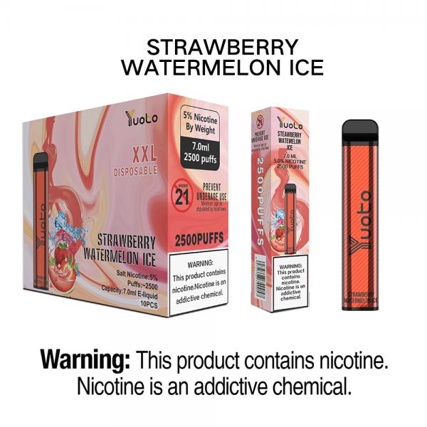 Quality Pre Filled 2500 Puffs Disposable Vape Made With Salt Nicotine for sale
