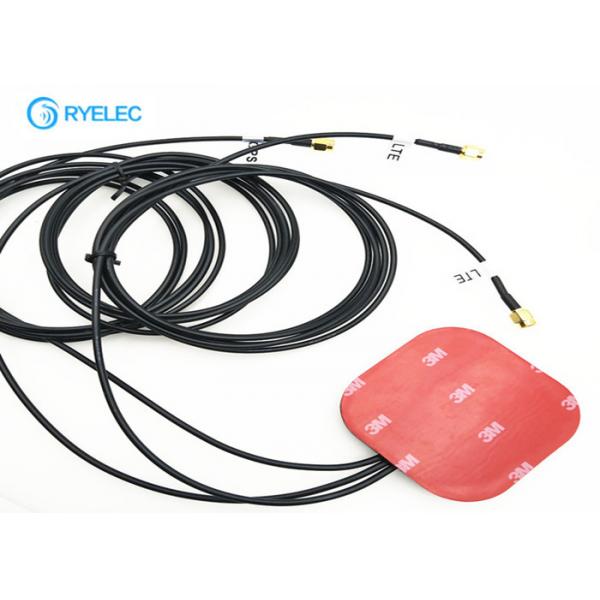 Quality External Big Size 2* 4G LTE Antenna Glue Adhesive Combo Square With Right Angle Sma for sale
