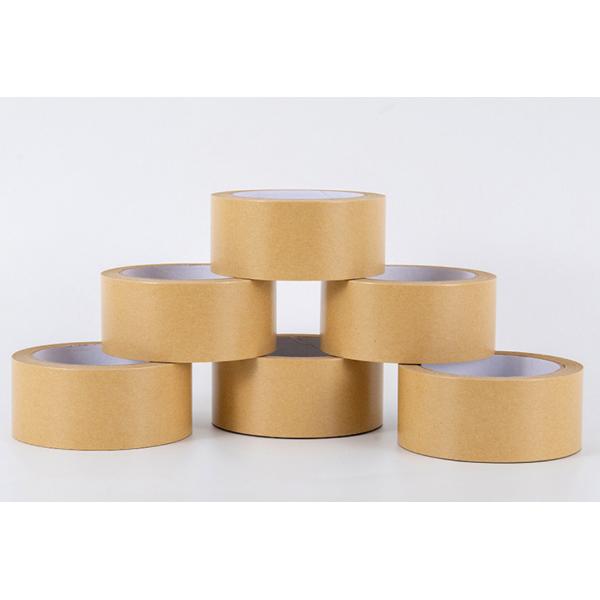 Quality Practical Rubber Kraft Paper Adhesive Tape , Single Sided Paper Tape Brown for sale
